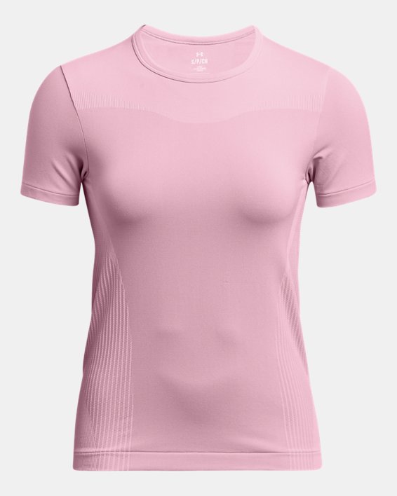 Camiseta de manga corta UA Vanish Elite Seamless para mujer, Pink, pdpMainDesktop image number 4